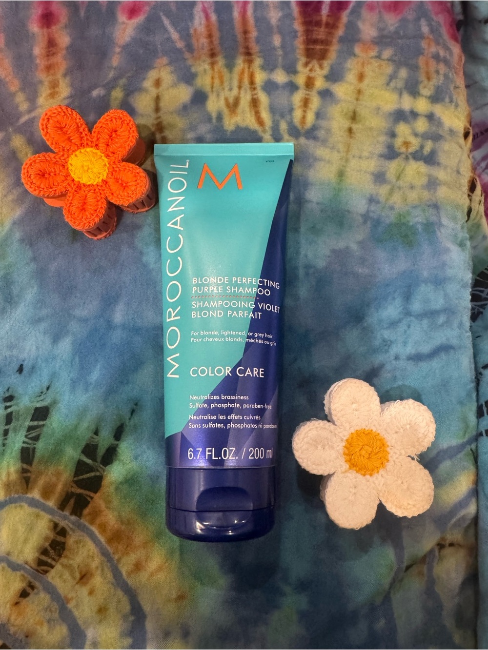 Moroccanoil Blonde Perfecting Purple Shampoo 6.7 oz tube